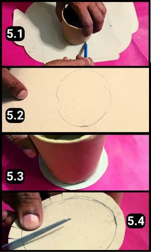 Step 5 - Making the base of the pen holder