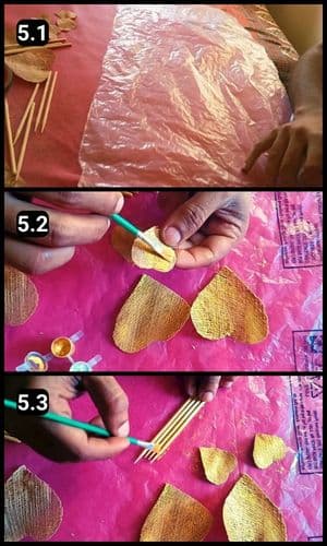 Step 5 - Paint them Gold and Silver