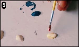 Step 5 - Painting the Pistachio Shells