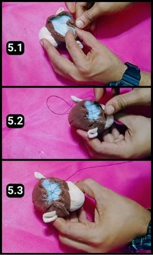 Step 5 - Sew the head bottom