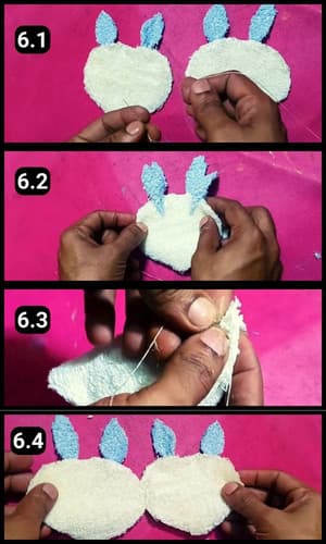 Step 6 - Attaching the two facial structures