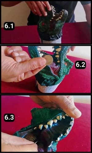 Step 6 - Putting coins to the piggy bank