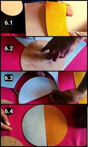 Step 6 - Shaping glitter to the base