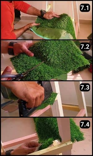 Step 7 - Covering the footboard