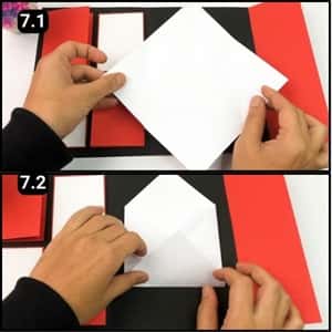 Step 7 - Envelope of love is half ready