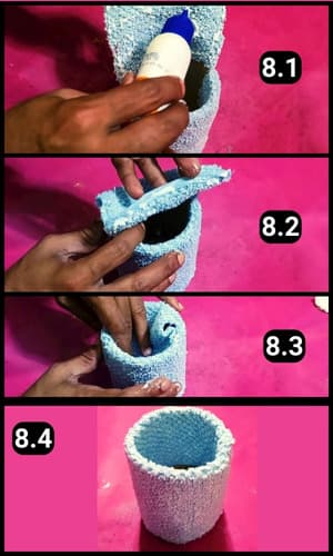 Step 8 - Folding the edges