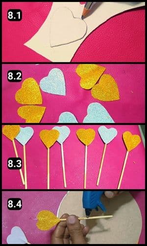 Step 8 - The heart candies