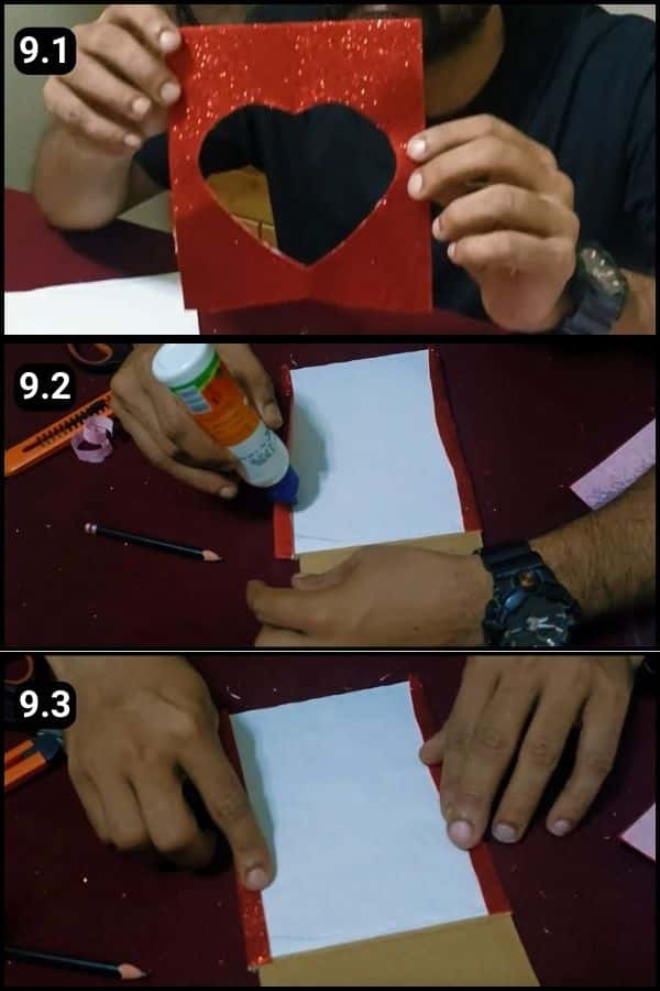 Step 9 - Fixing the Valentine's themed frame