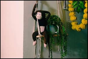 final look of the completed projected -DIY Teddy Aesthetic piggy Bank