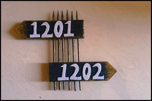 supplies required for diy door number plate