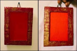 DIY Decorative Photo Frame Using Cardboard Waste