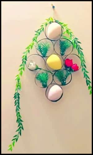 DIY Easter Egg Wreath Completed Project