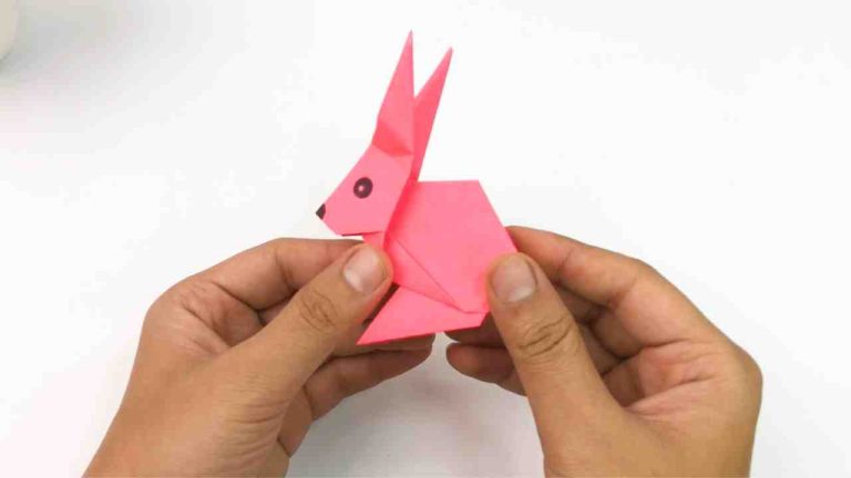 Simple Origami Paper Bunny