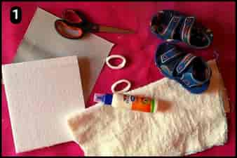 Step 1 - Things You'll Need For Creating DIY Plush Comfy Slippers For Kids