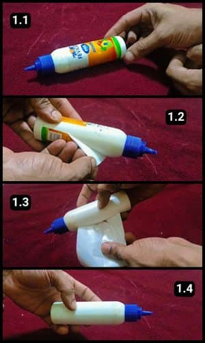 Step 1 - Unwrap the Glue Bottle
