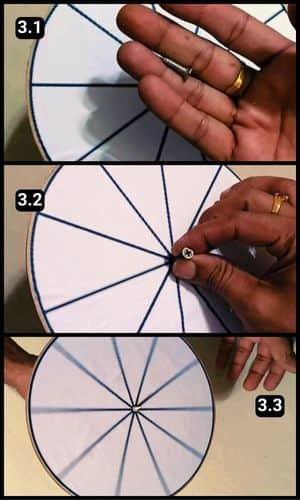 Step 3 - Drill a hole to the center