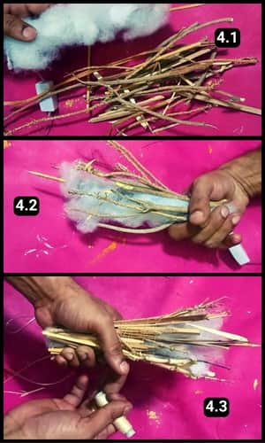 Step 4 - Aligning the Wooden Sticks