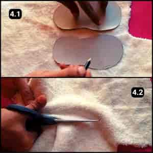 Step 4 - Cut the Plush Towel Shape