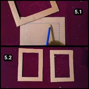 Step 5 - Cutting the second frame panel