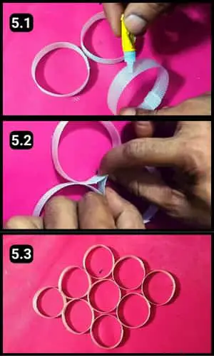 Step 5 - Sticking the rings together
