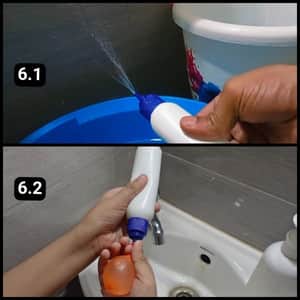 Step 6 - Uses of the DIY water gun