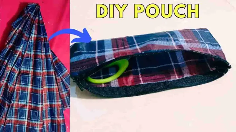 diy pouch using umbrella fabric