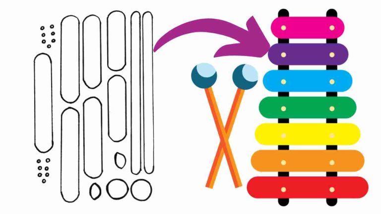 PAPER XYLOPHONE CRAFT FOR KIDS