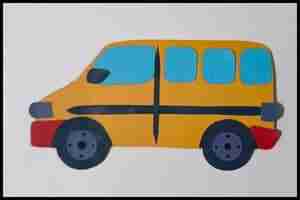 Paper Van Craft Ideas for Kids (completed project)