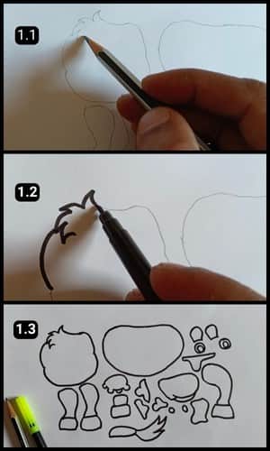Paper Cow Craft for Kids (Printable Template Included)