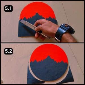Step 5 - Trimming the excess areas