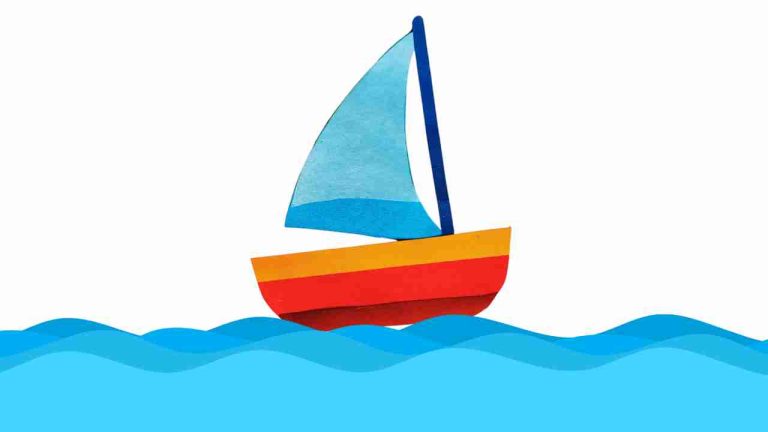 Yacht - paper Craft for kids