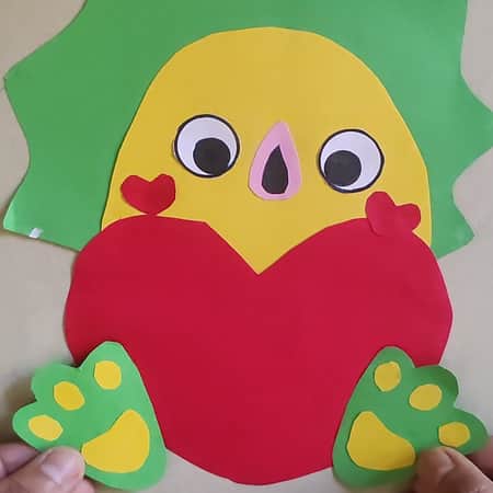 attaching the dino feet