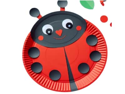 Cute Paper Plate Ladybug Craft for KIDS