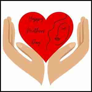 Paper Heart Mothers Day Craft for Kids (Completed Project)