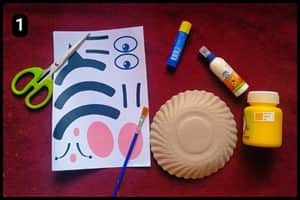Step 1 - Things I've Used (Materials I've used for this paper bumble bee craft)