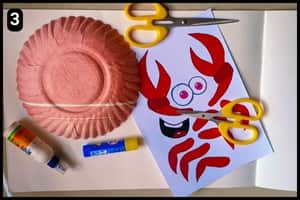 Step 3 - Things You'll Need For This Paper Plate Crab Craft