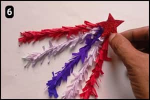 Step 6 - Glittering Red Star