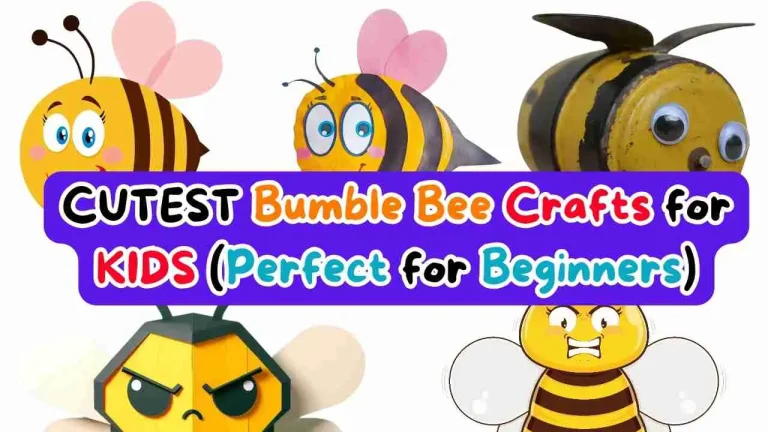 bumble bee craft for KIDS (beginner friendly)