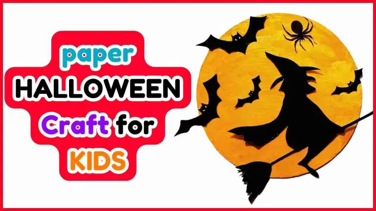 paper Halloween craft for KIDS (featured)