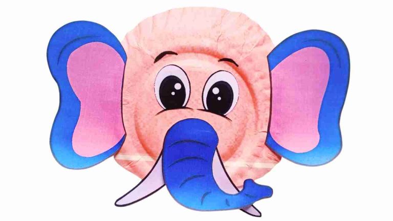 paper plate elephant craft for kids