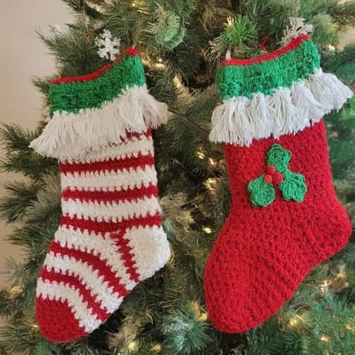 Cozy Crocheted Christmas Stockings