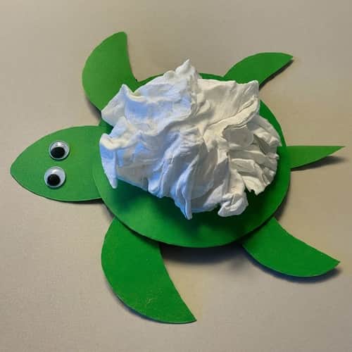 Crinkly Paper Turtle