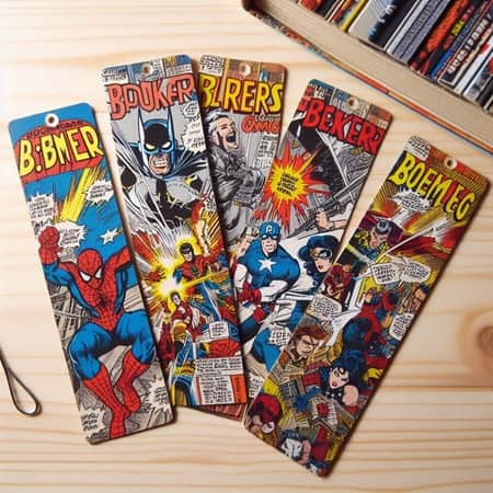 DIY Comic Strip Bookmarks