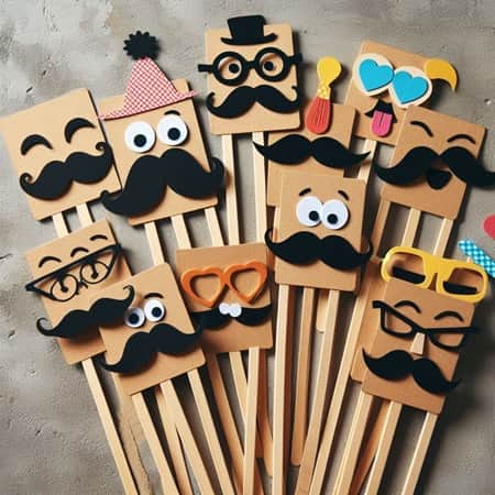 DIY Photo Booth Prop Bookmarks