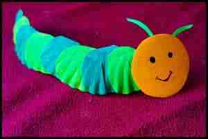 Easy Paper Plate Caterpillar Craft for Kids (Completed Project)