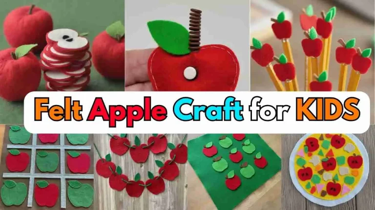 Felt Apple Craft for KIDS