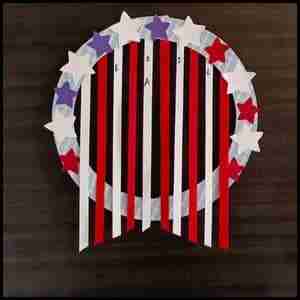 Memorial Day Wreath Craft for Kids (Completed project)