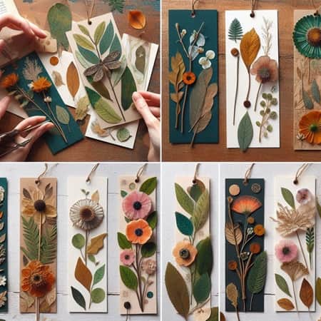 Nature Collage Bookmarks