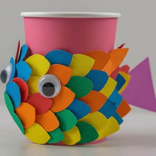 Rainbow Fish Paper Cup