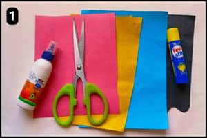 Step 1 - Things You'll Need For Paper Dragonfly Craft